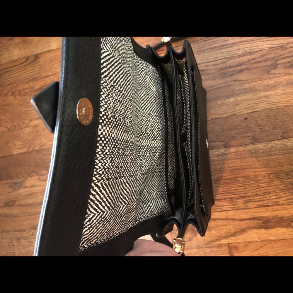 Rebecca Minkoff Black Crossbody with Gold Detail